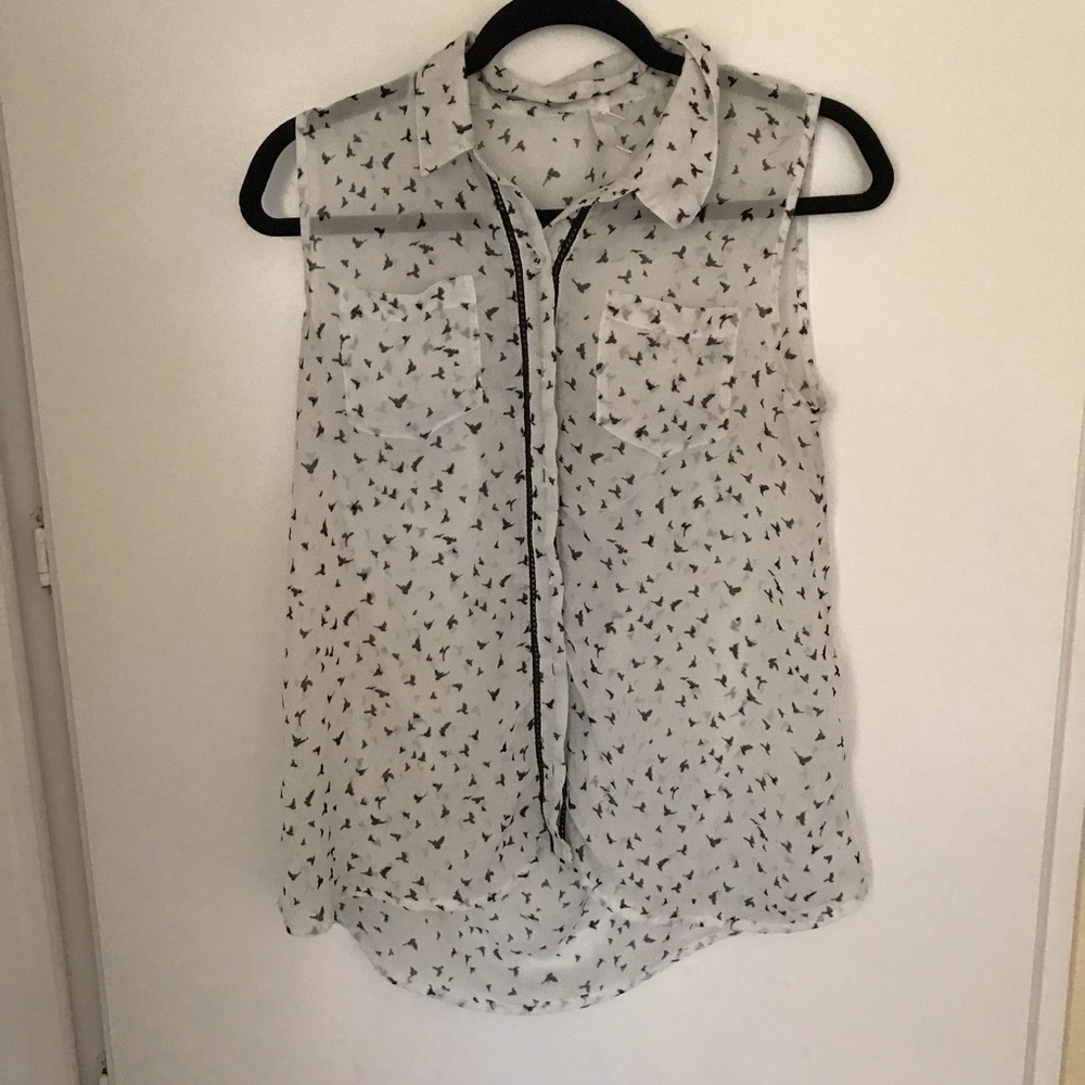 Bird print shirt